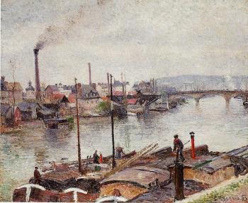 卡米耶 畢沙羅 The Port of Rouen 卡米耶 畢沙羅 The Port of Rouen